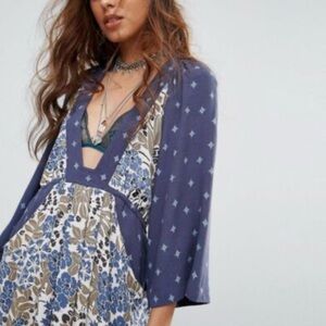 Free People Talulla Printed Mini Dress size Medium